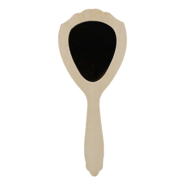 Spegel - Ej specificerat - Rå trä - Rektangulär - Beige - Anpassningsbar naturligt trä