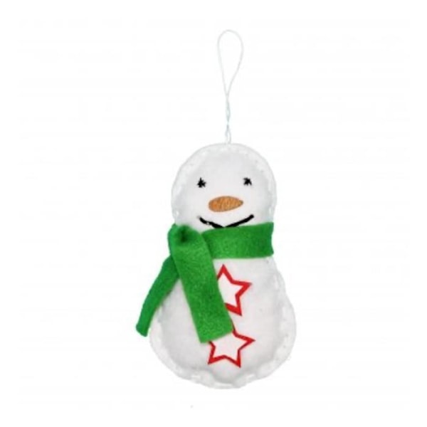 Syrgkits - Sodertex - Snögubbe - Filttyg 2mm - 12x7cm - Mix - 3 år och äldre Vit