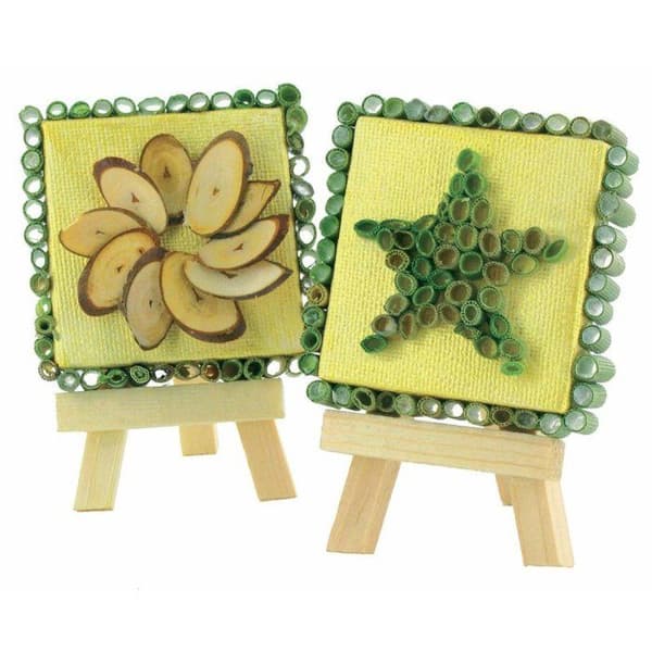 MégaCréa DIY - Trästaffli (set om 2) 7,5 x 5,5 cm