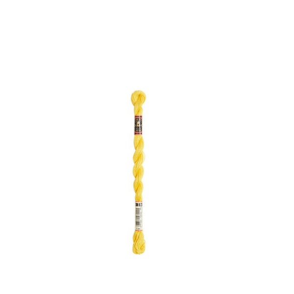 Fil DMC Coton Perlé Médium N5 Färg. 726 Gul