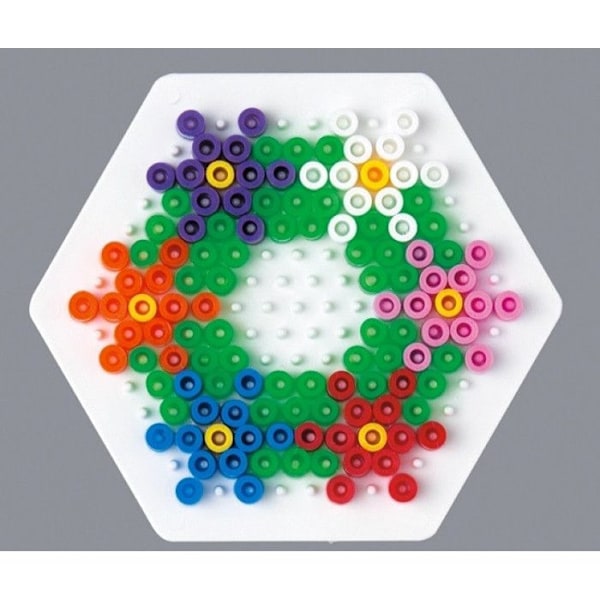 Platta Hexagon (Liten) för standardpärlor (Ø5 mm) Flerfärgad