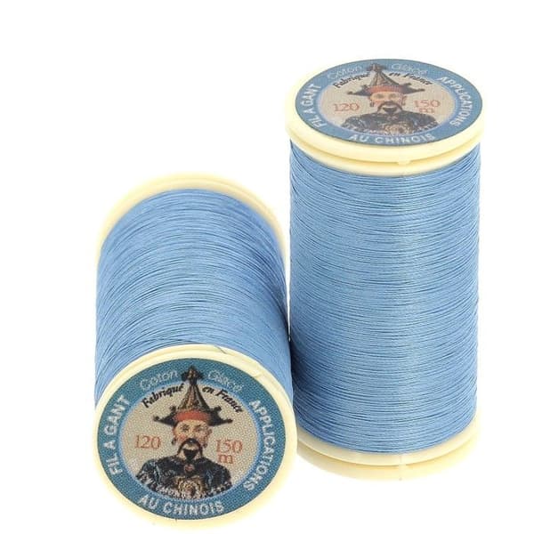 Set med 6 rullar av glansiga trådar för specialhandskar patchwork - Att 752
