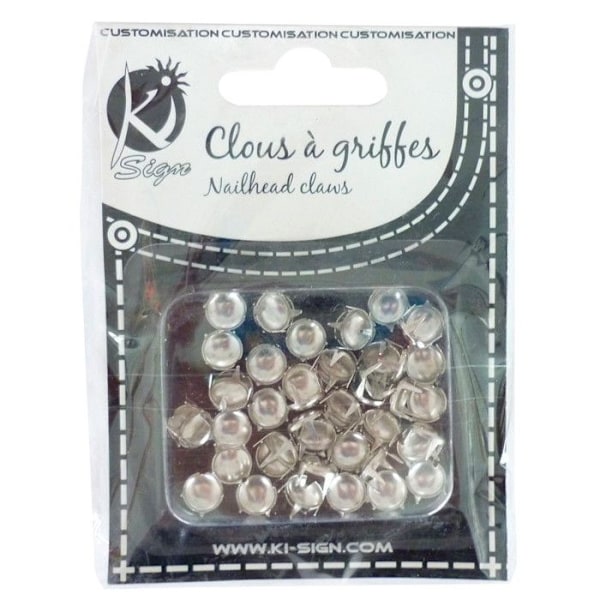 Rund spetsnitte ø10mm Silver 30 stycken