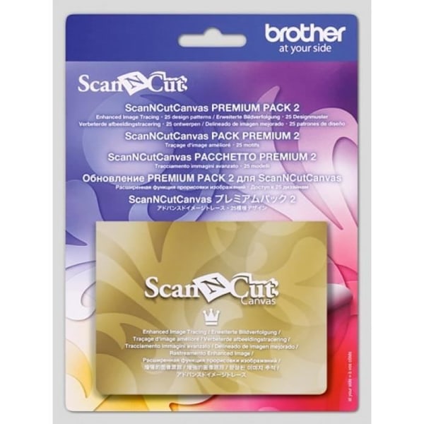 ScanNCut 2 Premium Pack - Brother - Bildspårning - 25 exakta mönster - För vuxna