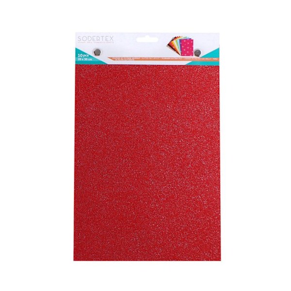 Kuponger Filt Glitter - SODERTEX - 20x30cm - 10 Färger - 1mm Tjocklek - 140g/m2 10 olika färger