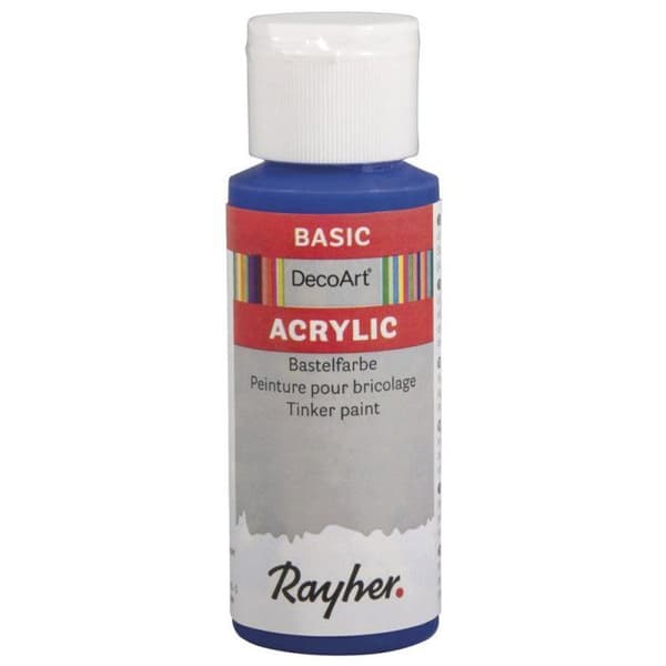 Akrylfärg, flaska 59 ml, ultramarinblå Ultramarinblå