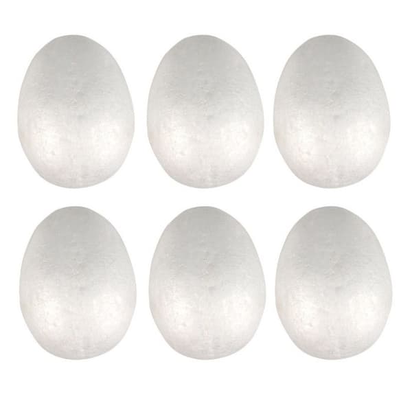 Polystyren - Styrofoäm 4,5 x 7 cm Set med 6 stycken