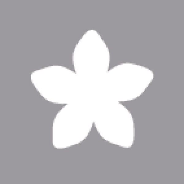 Stansare: Blomma, 2,54cmø, (1"), 1 styck