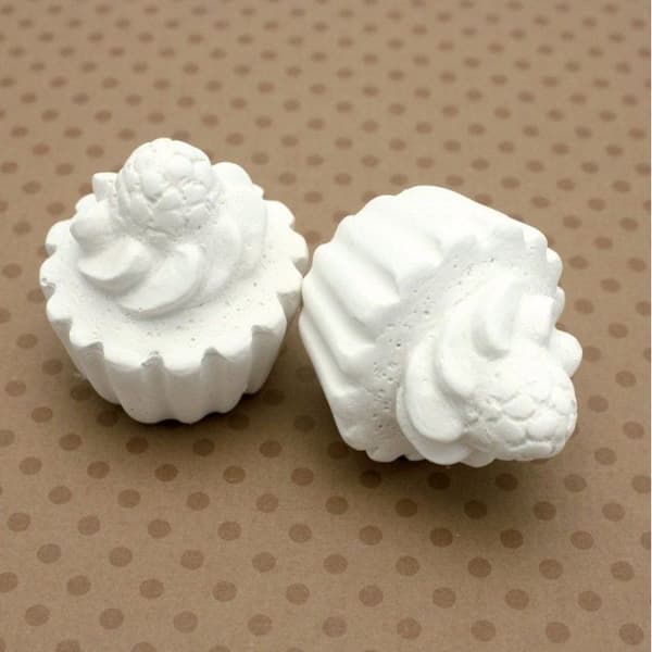 Graine Créative - Objekt i gips Godis Cupcake hallon