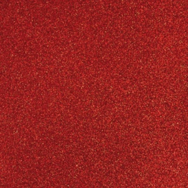 Röd kardinalpapper Glitterpulver 30,5 cm 5 ark. glittrande kardinalröd
