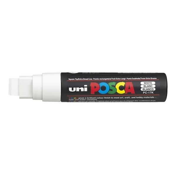 POSCA rektangulär markör Extra-Large Vit Vit