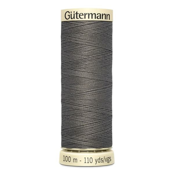 Lot om 5 spolar 100m Tråd 100% polyester Gutermann Ref 788988 - Att 35 - askgrå