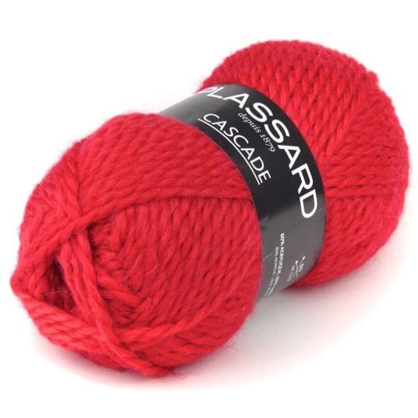 Plassard - Garnboll Cascade 09 Röd Röd