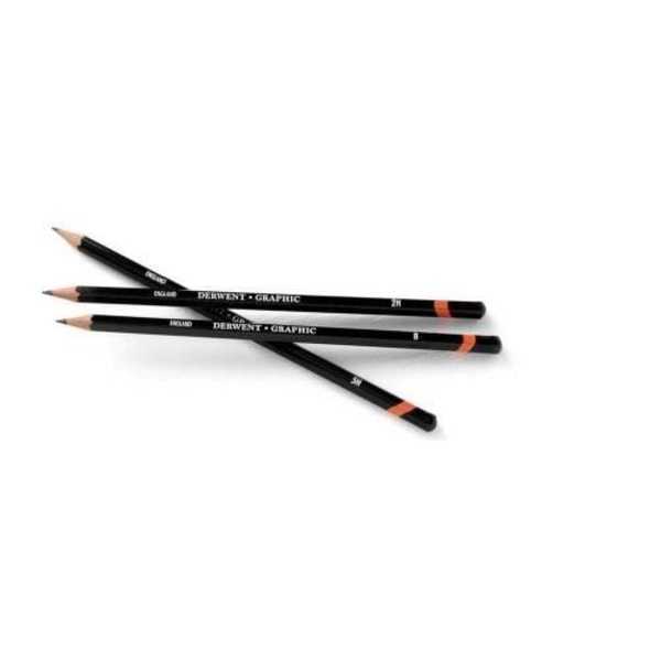 Ritkollektiv - Derwent - Grafitpenna 6H - Färg Svart - För Vuxna - Unisex Svart