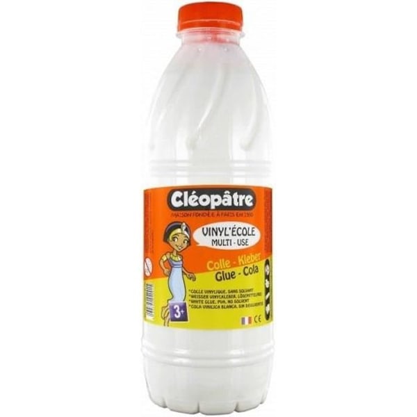 1 liters flaska vitt vinyllim Vit