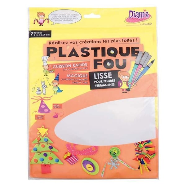 Plastisk Galen Vit 7 ark Vit