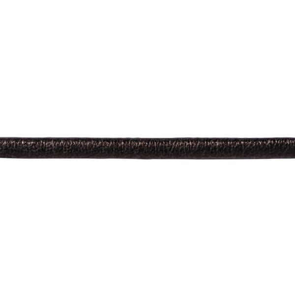 Cordon platta Syntetiskt läder Metallisk Antracit 3mm 2m