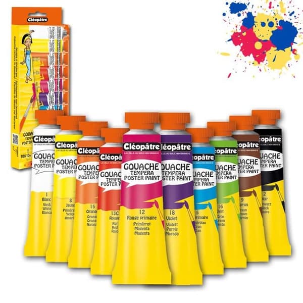 Cléopâtre - Gouache 10 ml 10 rör