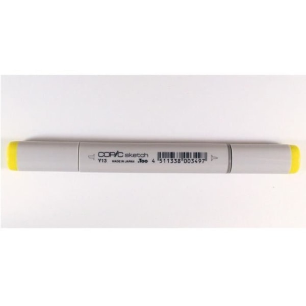 Markör - COPIC - Copic Sketch - Gul Y13 - Penselspets - Oföränderlig Jaune Y13 Citron Yellow