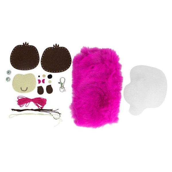 Nyckelring - Ej specificerad - Latare - Falsk päls - Filttyg - Kreativ kit för barn Faux päls, filz