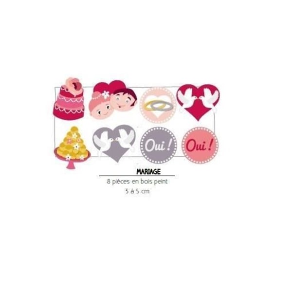 Trädekorationer - Ospecificerat - Set om 8 - Bröllopsdekoration - Scrapbooking - Mixad