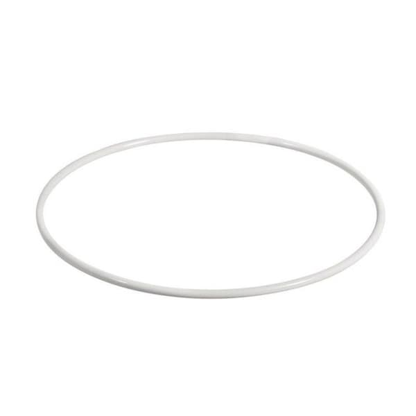 Metalringar, vit lack, 50 cm Vit