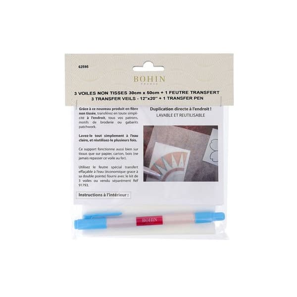 färg: - Transfer kit, 3 slöjor + 1 markör