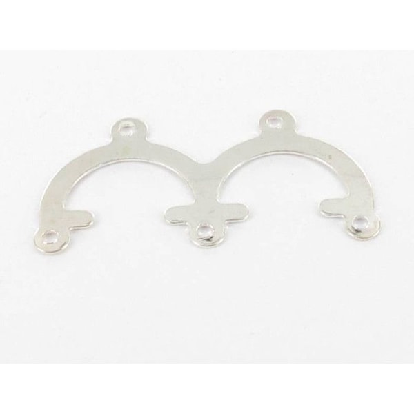Silvrig Delare 2 till 3 30 x 15 mm 10 stycken Silver