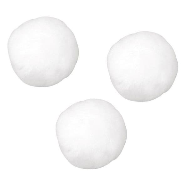 Pomponer, vit, 20 mm, 50 st