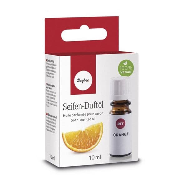 Doftolja för tvål Orange, Låda 10ml Transparent