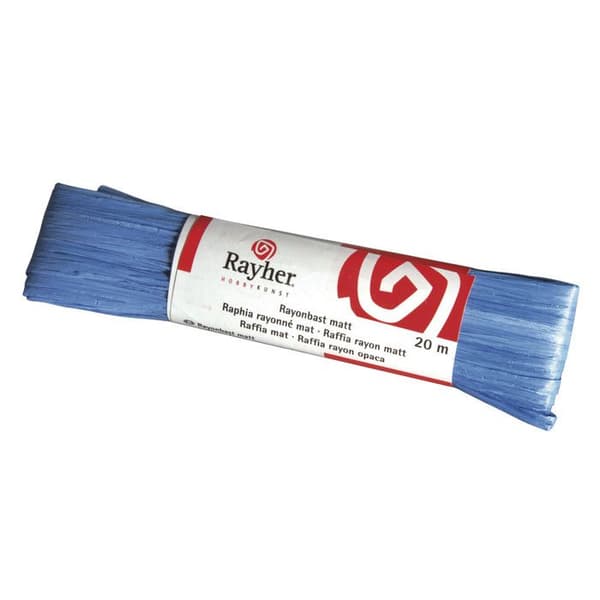 Raffia, matt, nystan 20 m, mörkblå