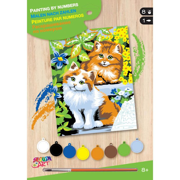 Målarset för nybörjare Kattungar Flerfärgad
