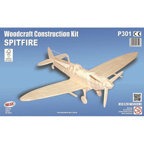 Kaj - Trämodell Flygplan (Spitfire)
