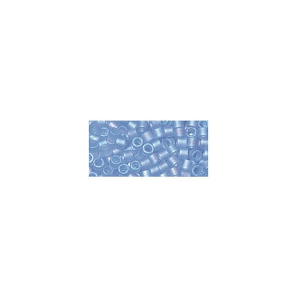 Perle Miyuki Delica 10/0 DBM861 Regnbåge transp. sandad Blå3 aigemarin, transparent, frostad, re