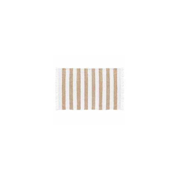 Rektangulär fransmatta - L 170 x 120 cm - Sagane Neutrala