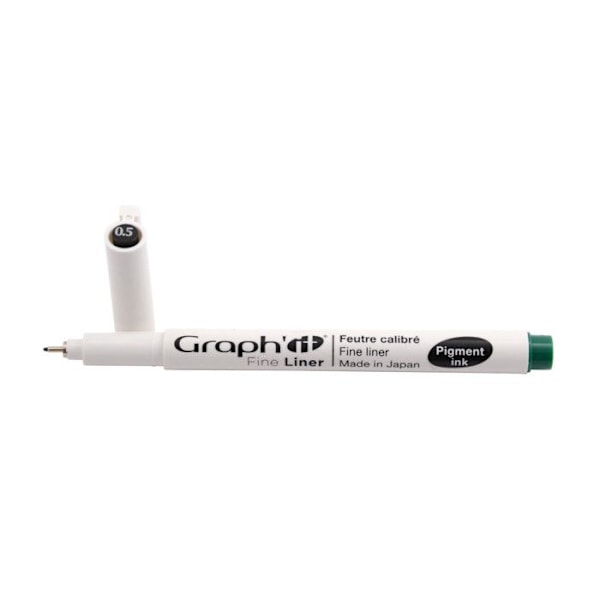 Fine liner markör Graph'it 0,5 Grön