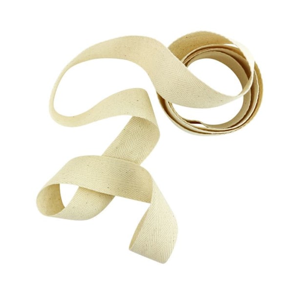 Maxi satinband ecru bredd 3cm längd 1m Naturlig