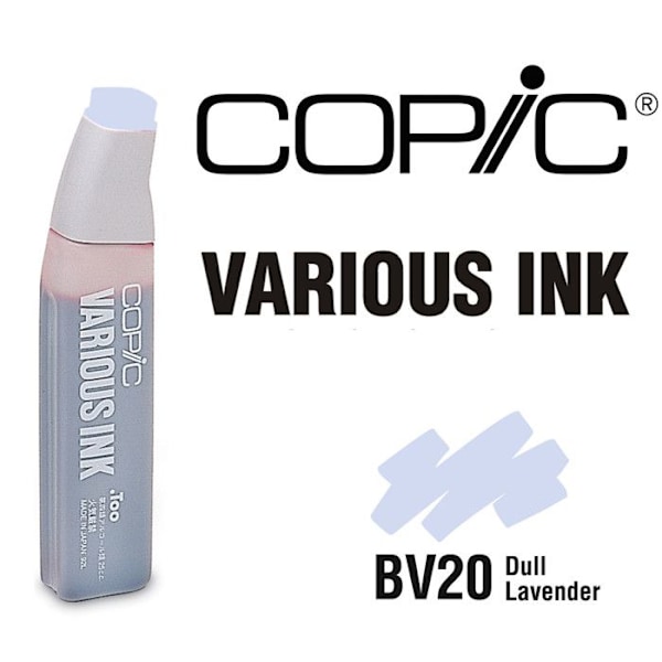 Encre Various Ink för Copic-markör BV20 Dull Lavender Lila
