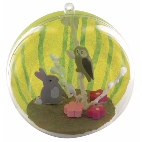 Kula i transparent plastkristall 12 cm Transparent
