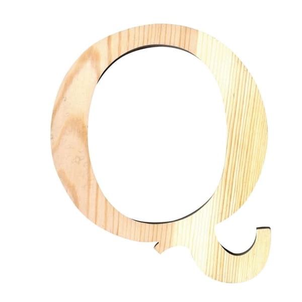 BREV Q - 11,5 CM - TRÄ