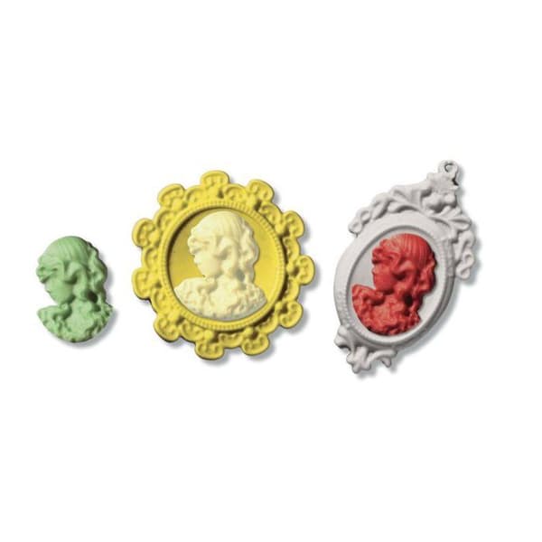 LA FIMO "cameo" stämpelform