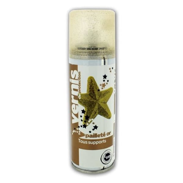 Skyddslack - Guldglitter - För alla ytor - 125ml