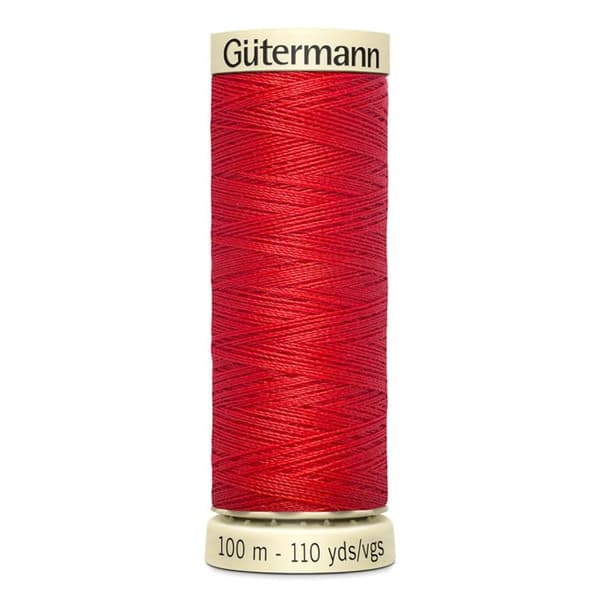 5-pack 100m tråd 100% polyester Gutermann Ref 788988 - Att 364 - klar röd klar röd