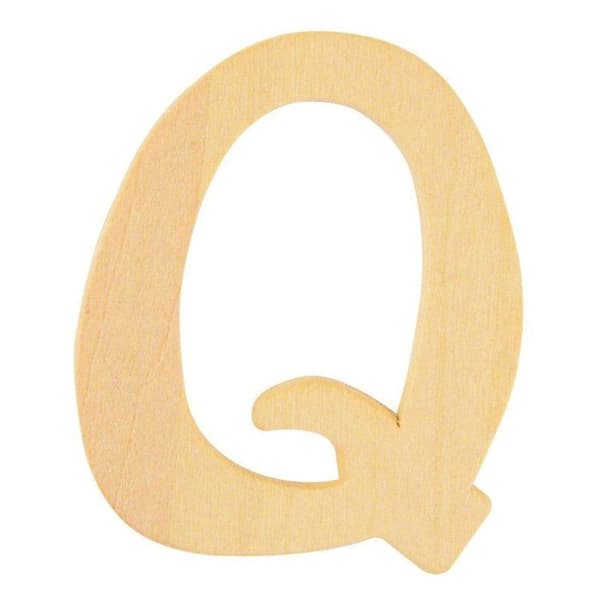 Träbokstav 6 cm Bokstav Q
