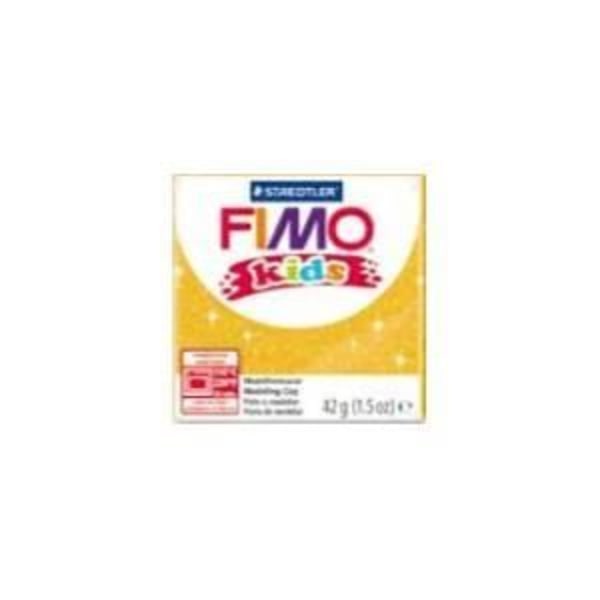 Modellera - Fimo - Glittrande guld - 42 gram - Speciellt för barn - Från 8 år glitter guld