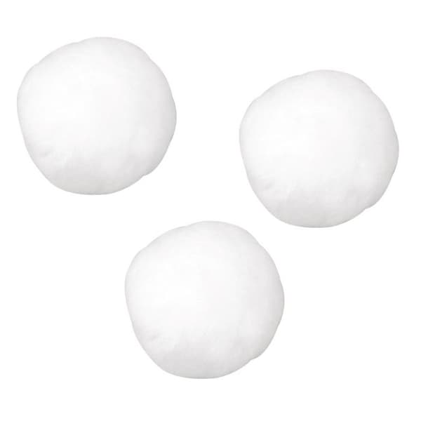 Pomponer, vit, 20 mm, 50 st