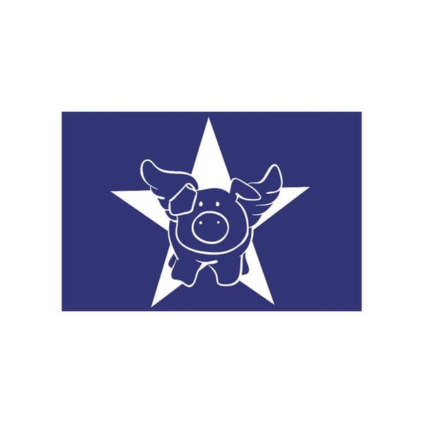 Rayher - Specialtextil schablon A5 Star-Pig + skrapa