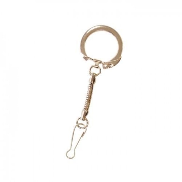 Nyckelring - Set om 6 - Guld - Roséguld karbinhake - Praktisk accessoar - Anpassningsbar gyllene
