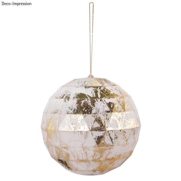 Facetterad plastboll i 2 delar Kristall ø8cm Transparent