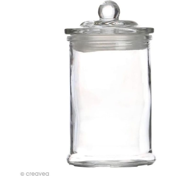 Godisask i glas 18x10 cm